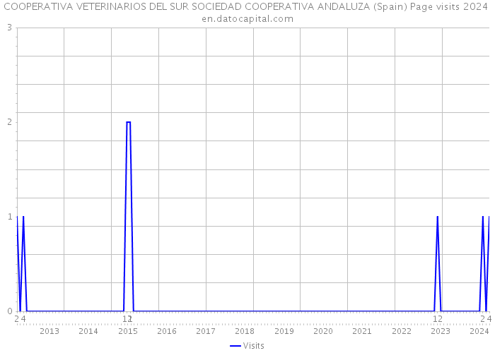 COOPERATIVA VETERINARIOS DEL SUR SOCIEDAD COOPERATIVA ANDALUZA (Spain) Page visits 2024 