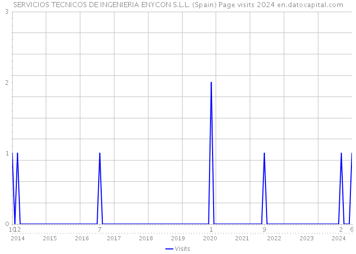 SERVICIOS TECNICOS DE INGENIERIA ENYCON S.L.L. (Spain) Page visits 2024 