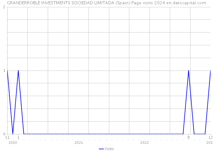 GRANDERROBLE INVESTMENTS SOCIEDAD LIMITADA (Spain) Page visits 2024 