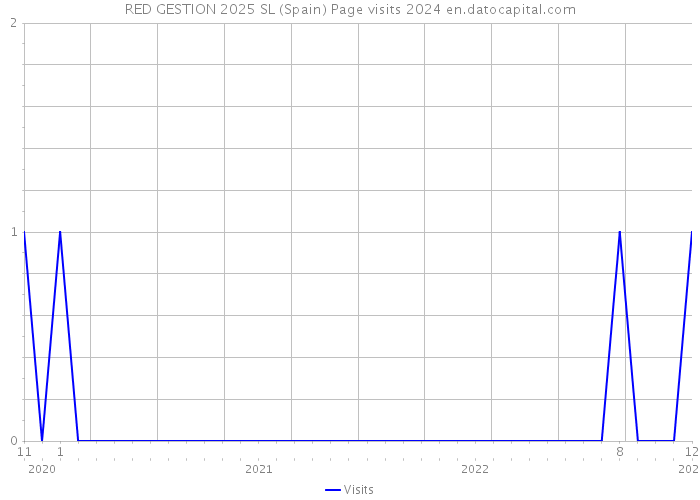 RED GESTION 2025 SL (Spain) Page visits 2024 
