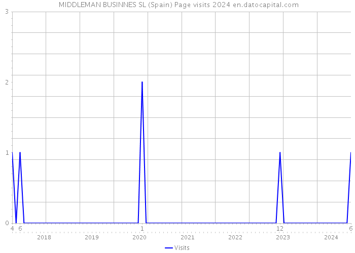  MIDDLEMAN BUSINNES SL (Spain) Page visits 2024 