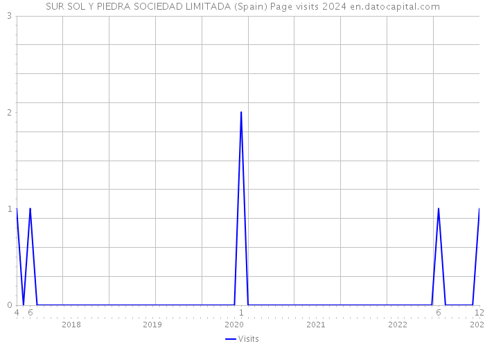 SUR SOL Y PIEDRA SOCIEDAD LIMITADA (Spain) Page visits 2024 