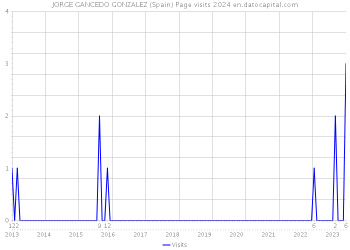 JORGE GANCEDO GONZALEZ (Spain) Page visits 2024 