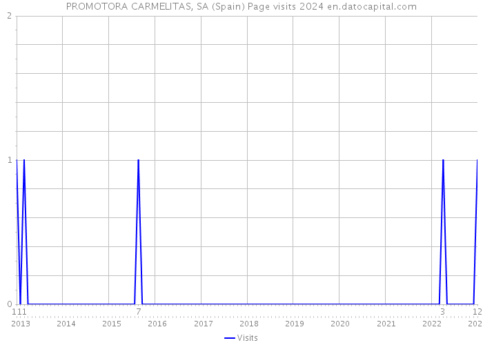PROMOTORA CARMELITAS, SA (Spain) Page visits 2024 