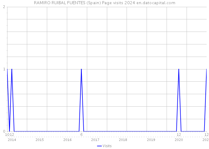 RAMIRO RUIBAL FUENTES (Spain) Page visits 2024 