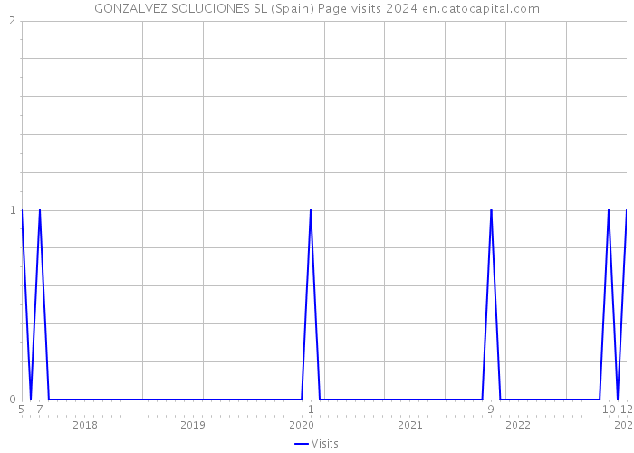 GONZALVEZ SOLUCIONES SL (Spain) Page visits 2024 