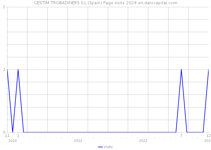 GESTIM TROBADINERS S.L (Spain) Page visits 2024 