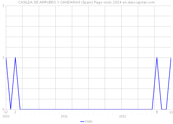 CASILDA DE AMPUERO Y GANDARIAS (Spain) Page visits 2024 