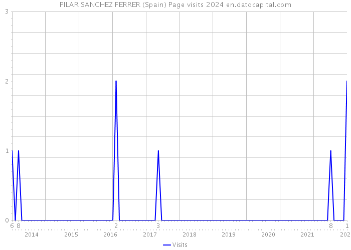PILAR SANCHEZ FERRER (Spain) Page visits 2024 