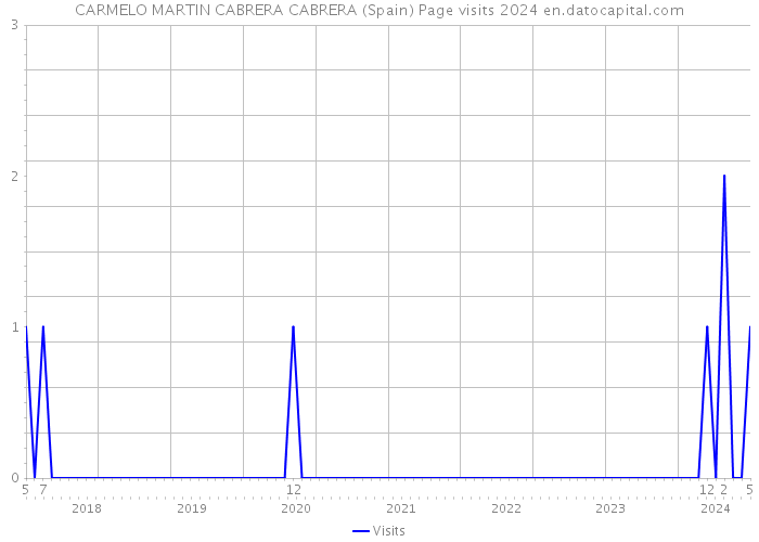 CARMELO MARTIN CABRERA CABRERA (Spain) Page visits 2024 