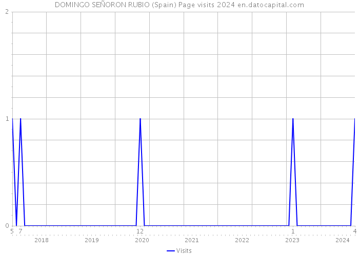 DOMINGO SEÑORON RUBIO (Spain) Page visits 2024 