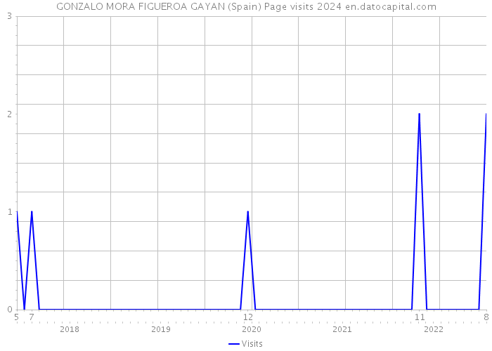 GONZALO MORA FIGUEROA GAYAN (Spain) Page visits 2024 