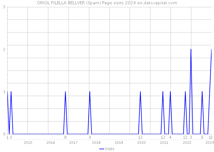 ORIOL FILELLA BELLVER (Spain) Page visits 2024 