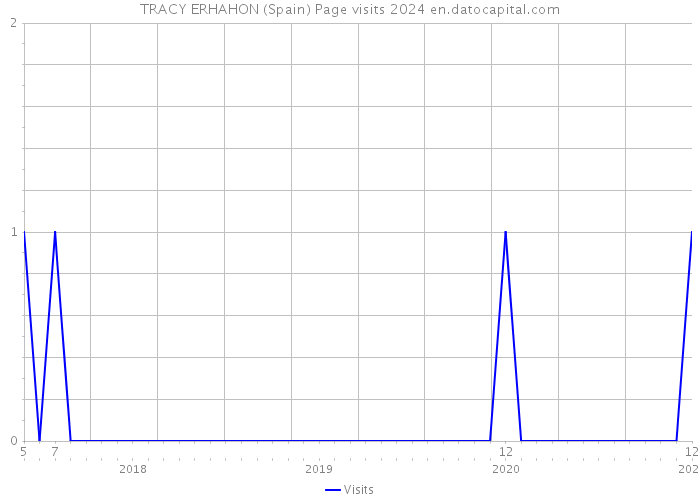 TRACY ERHAHON (Spain) Page visits 2024 