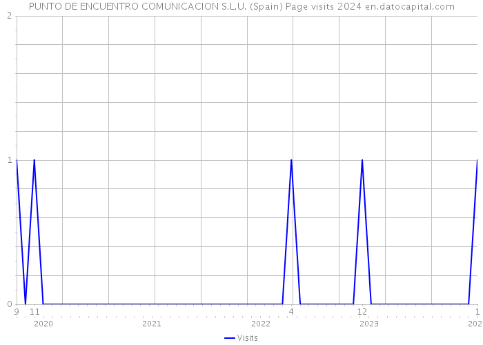 PUNTO DE ENCUENTRO COMUNICACION S.L.U. (Spain) Page visits 2024 