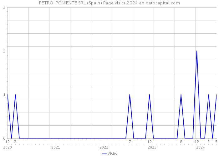 PETRO-PONIENTE SRL (Spain) Page visits 2024 