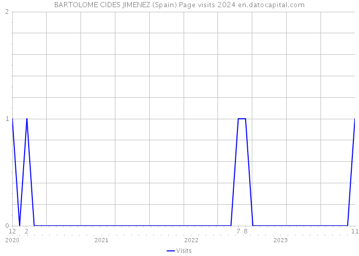 BARTOLOME CIDES JIMENEZ (Spain) Page visits 2024 