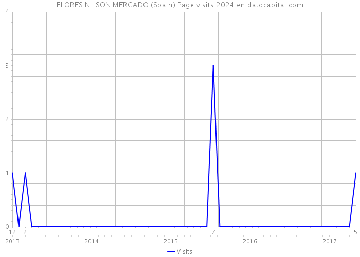 FLORES NILSON MERCADO (Spain) Page visits 2024 