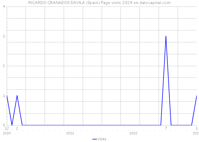 RICARDO GRANADOS DAVILA (Spain) Page visits 2024 