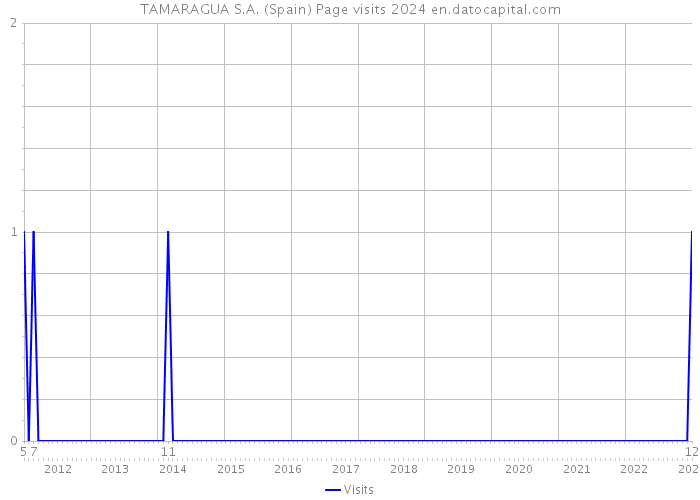 TAMARAGUA S.A. (Spain) Page visits 2024 