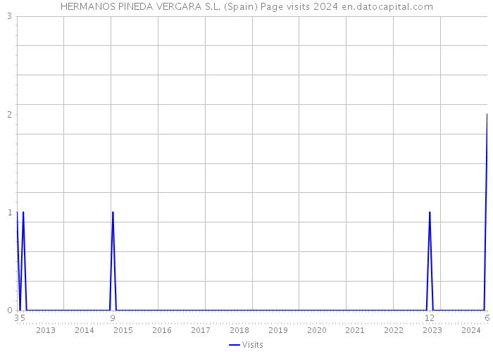 HERMANOS PINEDA VERGARA S.L. (Spain) Page visits 2024 