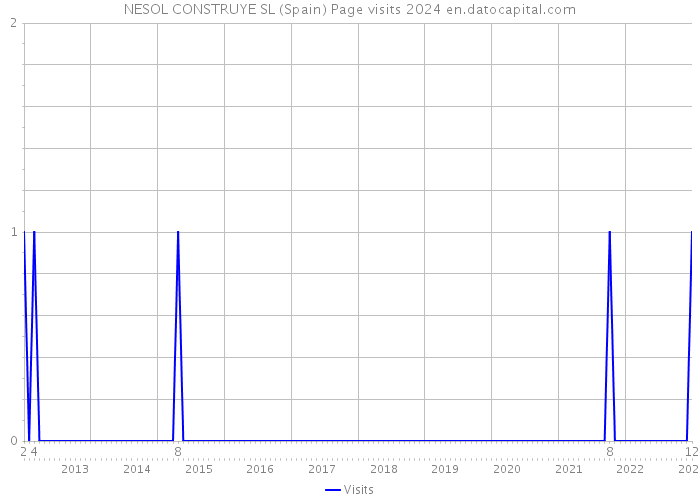 NESOL CONSTRUYE SL (Spain) Page visits 2024 