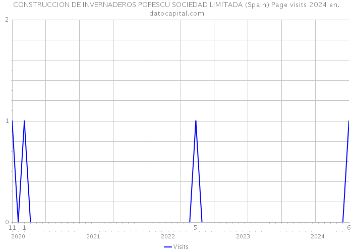 CONSTRUCCION DE INVERNADEROS POPESCU SOCIEDAD LIMITADA (Spain) Page visits 2024 