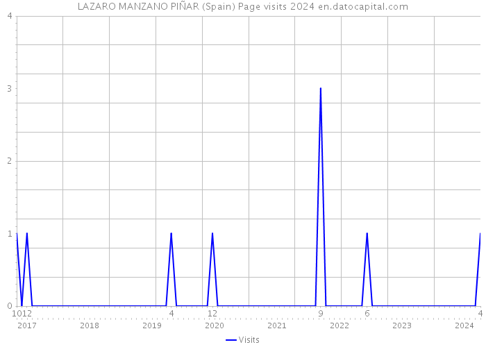 LAZARO MANZANO PIÑAR (Spain) Page visits 2024 