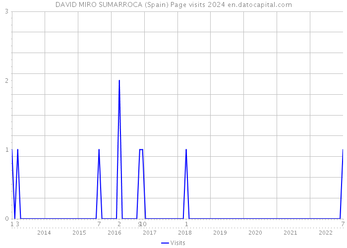 DAVID MIRO SUMARROCA (Spain) Page visits 2024 