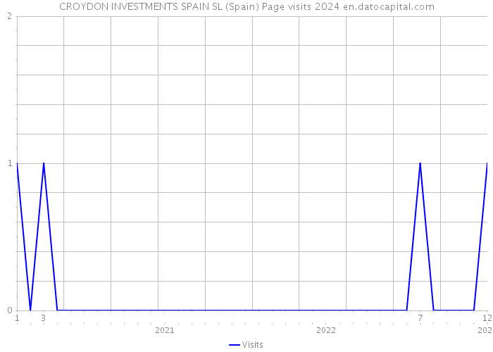 CROYDON INVESTMENTS SPAIN SL (Spain) Page visits 2024 