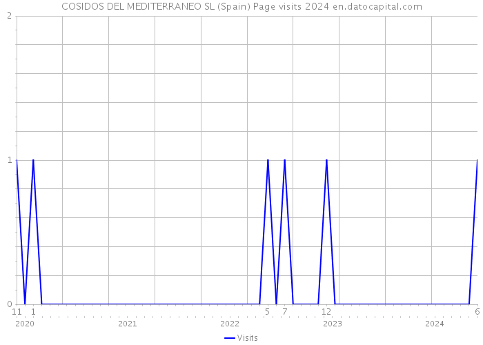 COSIDOS DEL MEDITERRANEO SL (Spain) Page visits 2024 