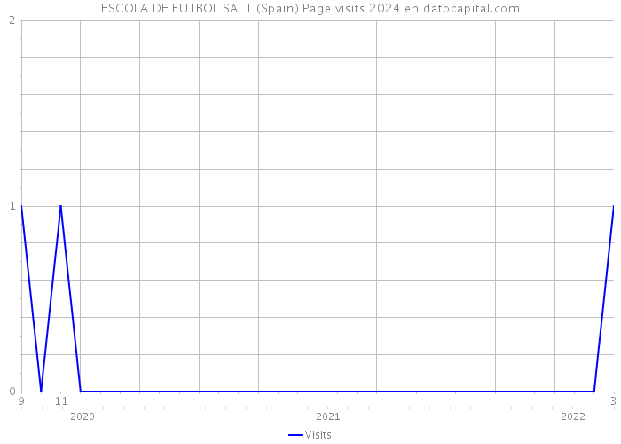 ESCOLA DE FUTBOL SALT (Spain) Page visits 2024 