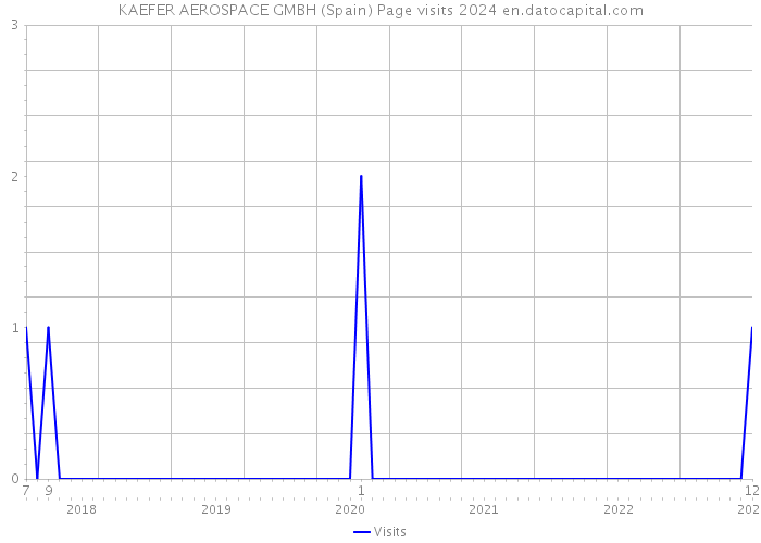 KAEFER AEROSPACE GMBH (Spain) Page visits 2024 