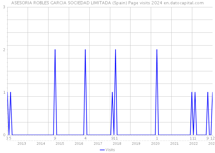 ASESORIA ROBLES GARCIA SOCIEDAD LIMITADA (Spain) Page visits 2024 