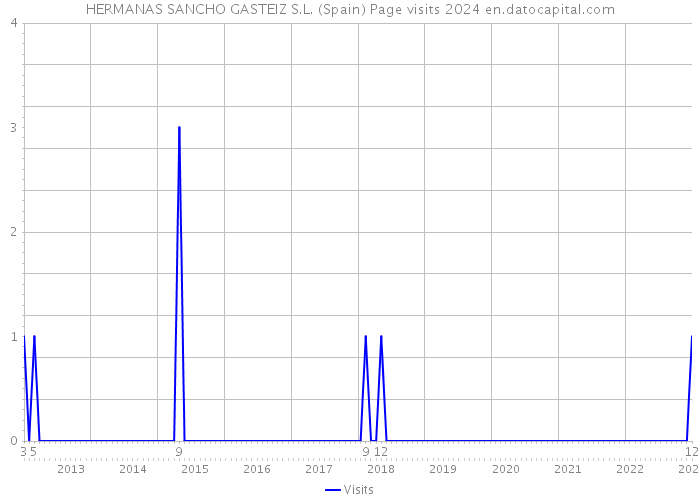 HERMANAS SANCHO GASTEIZ S.L. (Spain) Page visits 2024 