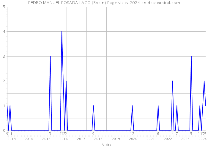 PEDRO MANUEL POSADA LAGO (Spain) Page visits 2024 