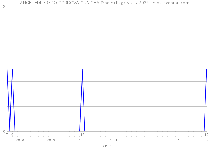 ANGEL EDILFREDO CORDOVA GUAICHA (Spain) Page visits 2024 