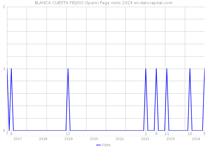 BLANCA CUESTA FEIJOO (Spain) Page visits 2024 