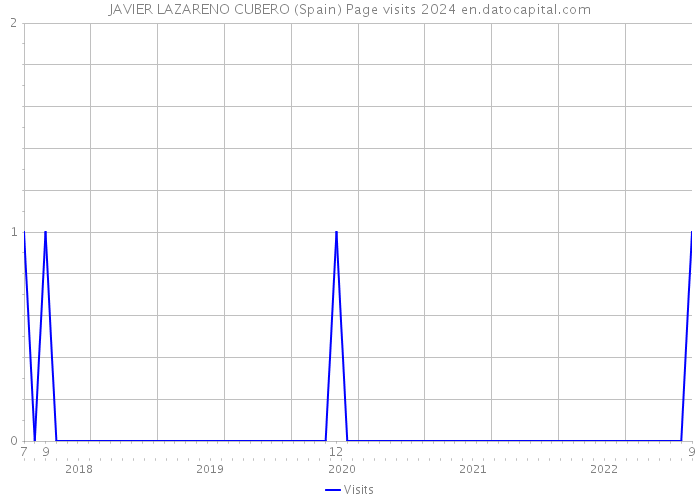 JAVIER LAZARENO CUBERO (Spain) Page visits 2024 
