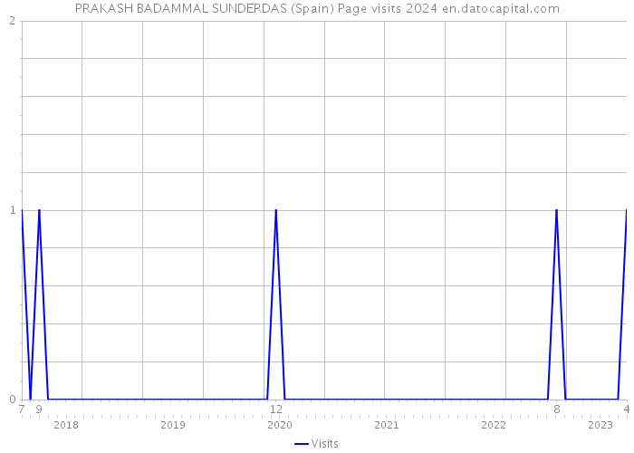 PRAKASH BADAMMAL SUNDERDAS (Spain) Page visits 2024 