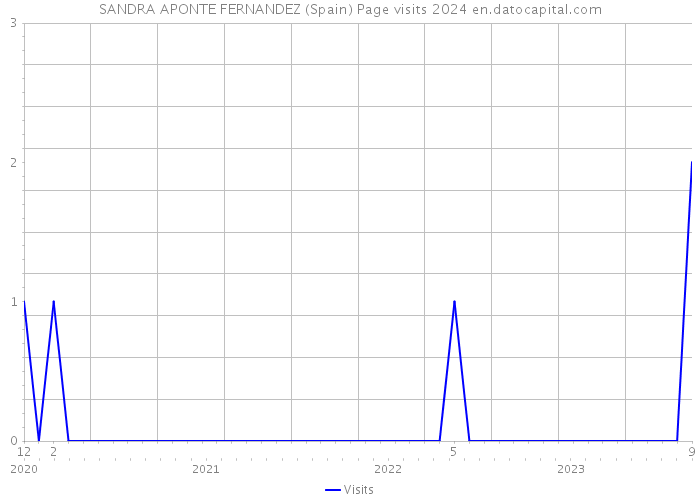 SANDRA APONTE FERNANDEZ (Spain) Page visits 2024 