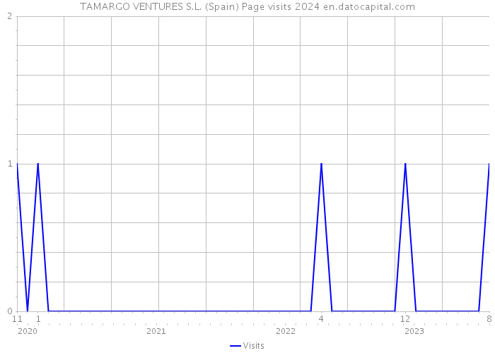 TAMARGO VENTURES S.L. (Spain) Page visits 2024 