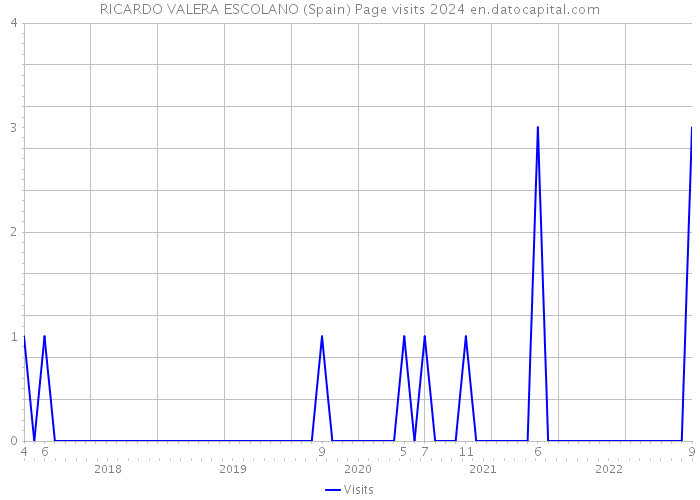 RICARDO VALERA ESCOLANO (Spain) Page visits 2024 