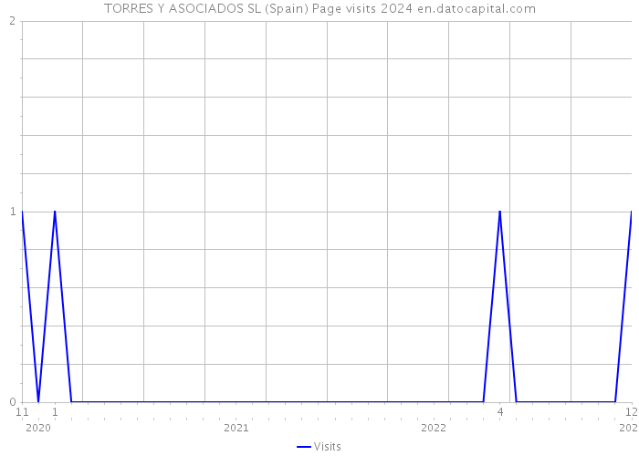 TORRES Y ASOCIADOS SL (Spain) Page visits 2024 