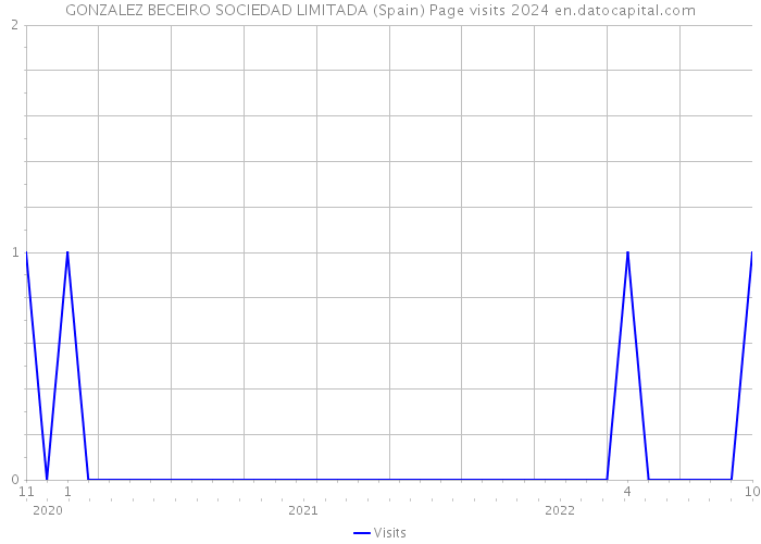 GONZALEZ BECEIRO SOCIEDAD LIMITADA (Spain) Page visits 2024 
