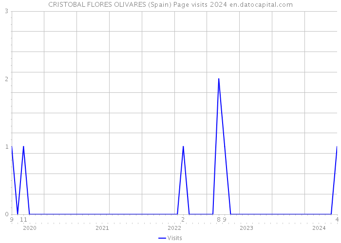 CRISTOBAL FLORES OLIVARES (Spain) Page visits 2024 