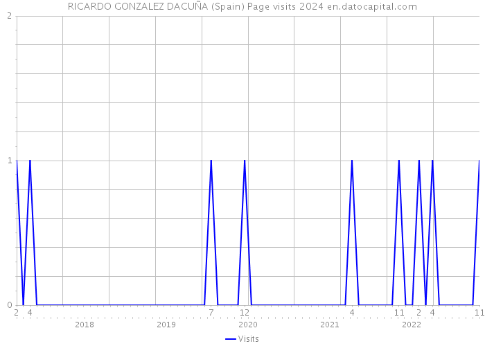 RICARDO GONZALEZ DACUÑA (Spain) Page visits 2024 