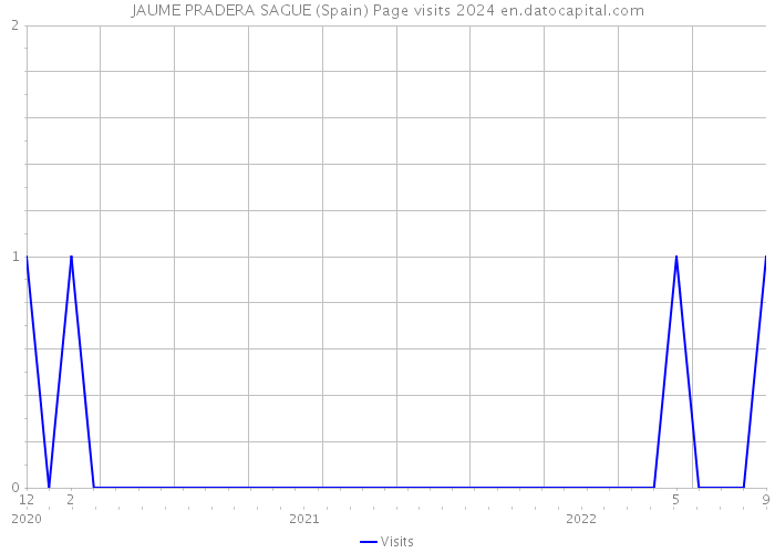 JAUME PRADERA SAGUE (Spain) Page visits 2024 