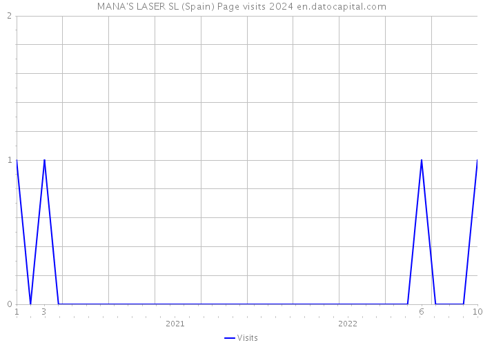 MANA'S LASER SL (Spain) Page visits 2024 