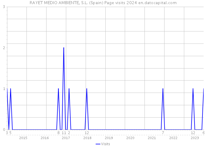 RAYET MEDIO AMBIENTE, S.L. (Spain) Page visits 2024 